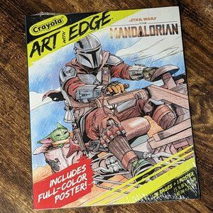 Crayola Art With Edge Star Wars The Mandalorian 28 Pages + 1 Poster New Sealed